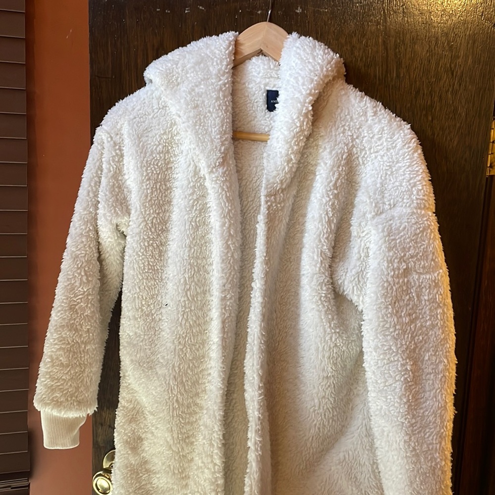 American Eagle fuzzy sweater/jacket